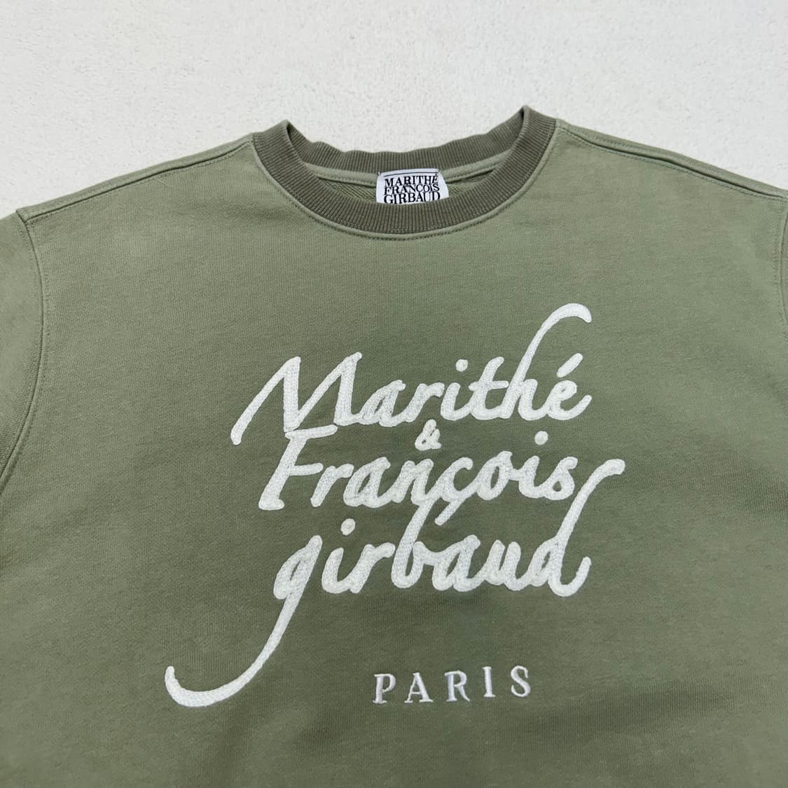 Marithe olive green sweatshirt 상품이미지5