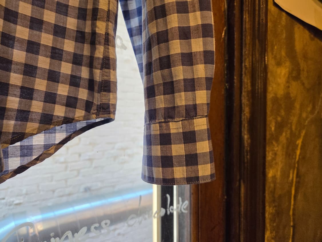 띠어리 체크셔츠 상품이미지4