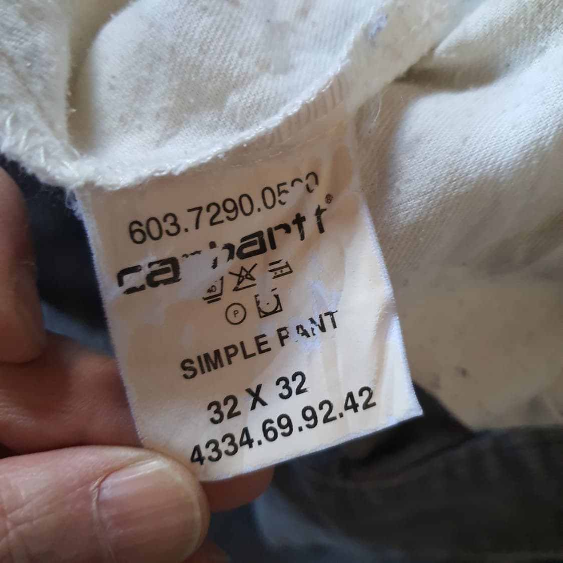 칼하트 코듀로이 팬츠 No.44 상품이미지6