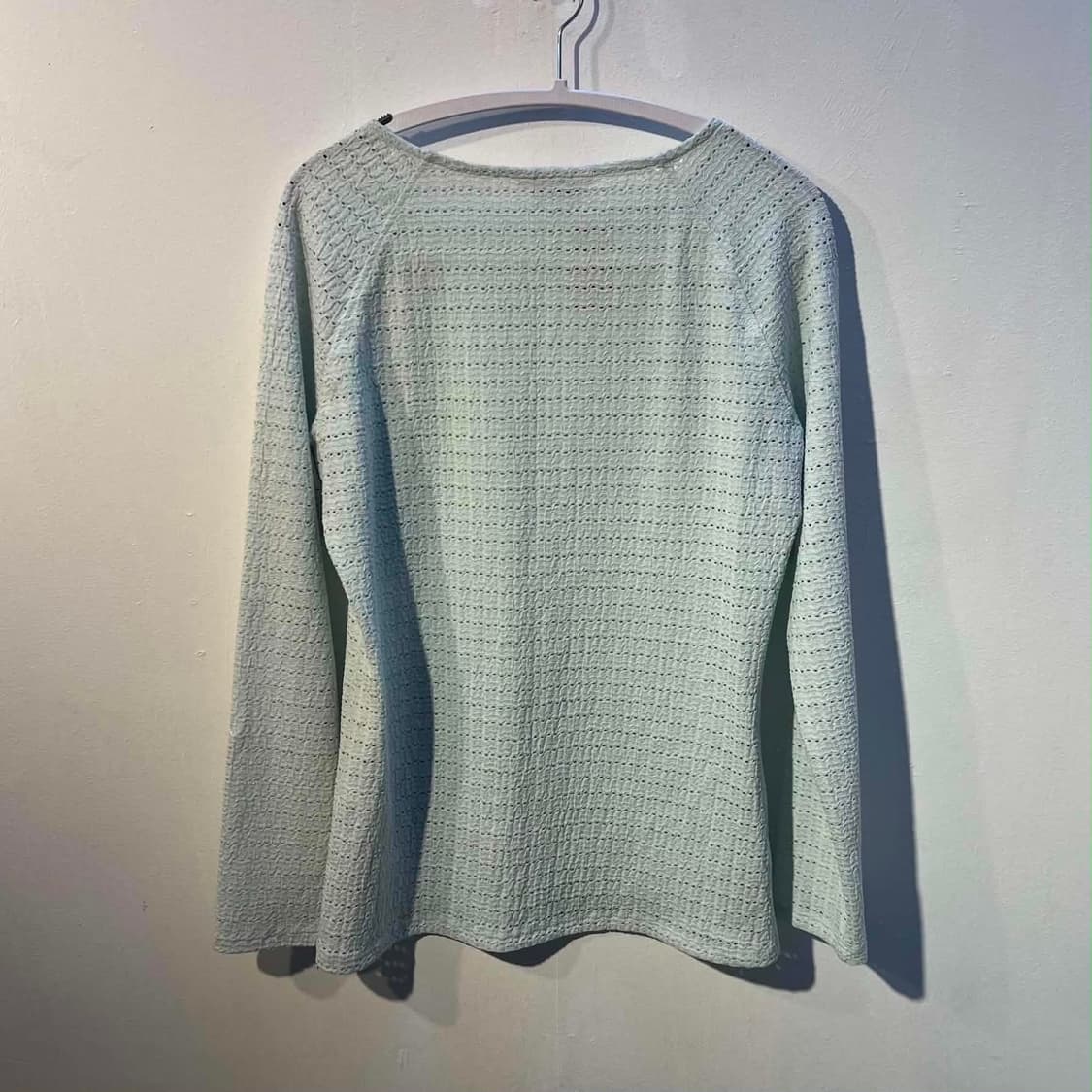 [S] ORR 오르 펀칭 블라우스 롱슬리브 상품이미지2