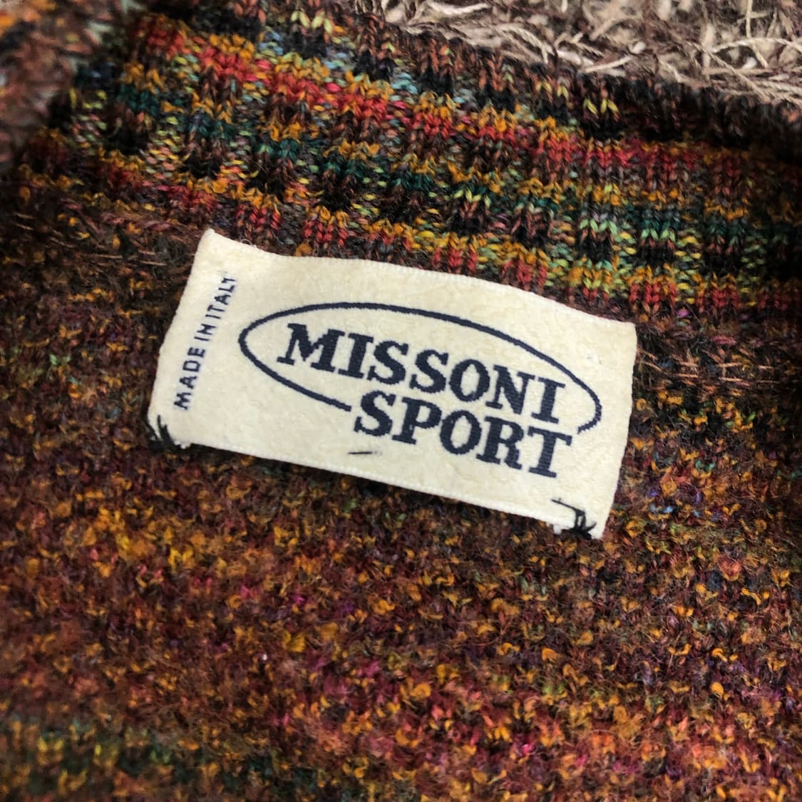 미쏘니 모헤어 멀티컬러 패턴 가디건 100 상품이미지4