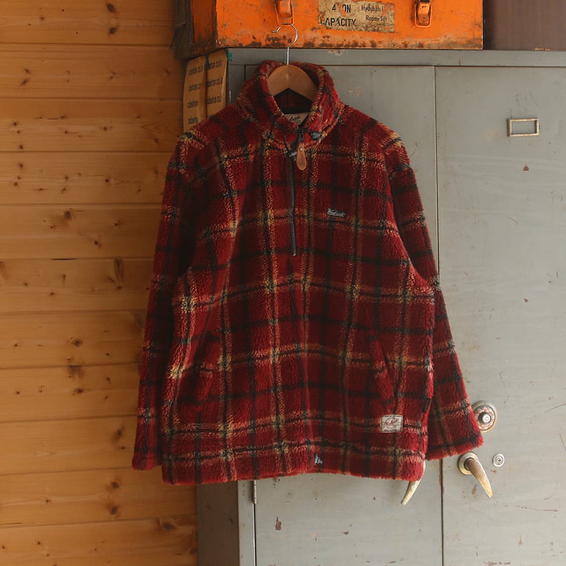 (착용컷) 울리치 아웃도어 아노락 후리스 상품이미지2