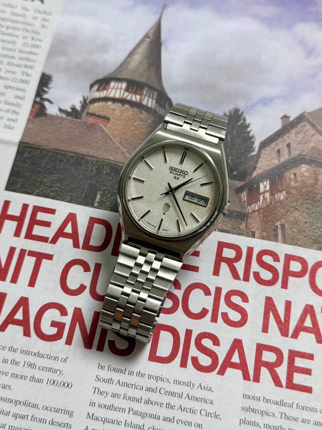 Seiko 세이코 QZ Quartz Day-Date Snow flake  상품이미지2