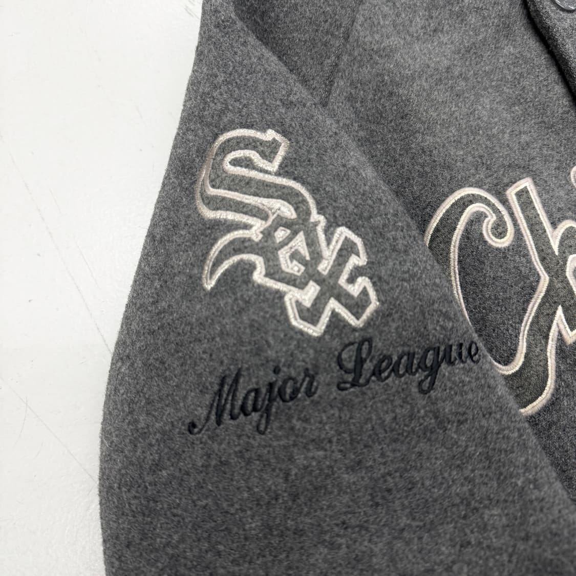 MLB 00s 화이트삭스 시카고 올드스쿨 모직 베이스볼 바시티 자켓 상품이미지3