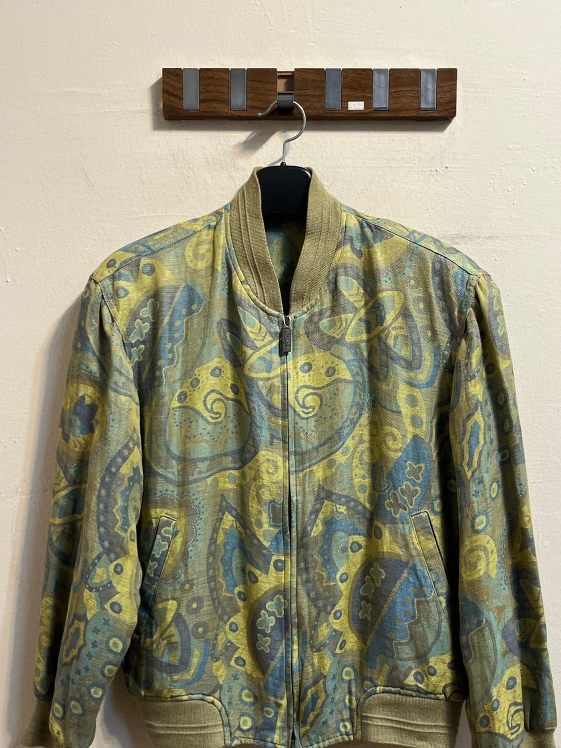 입생로랑 아카이브 패턴 블루종 자켓 상품이미지2