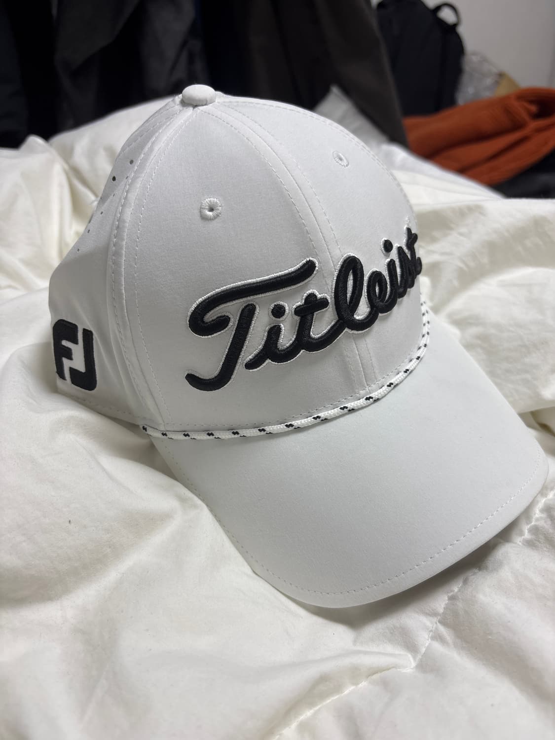 타이틀리스트 화이트 캡 모자 (새상품) 상품이미지1