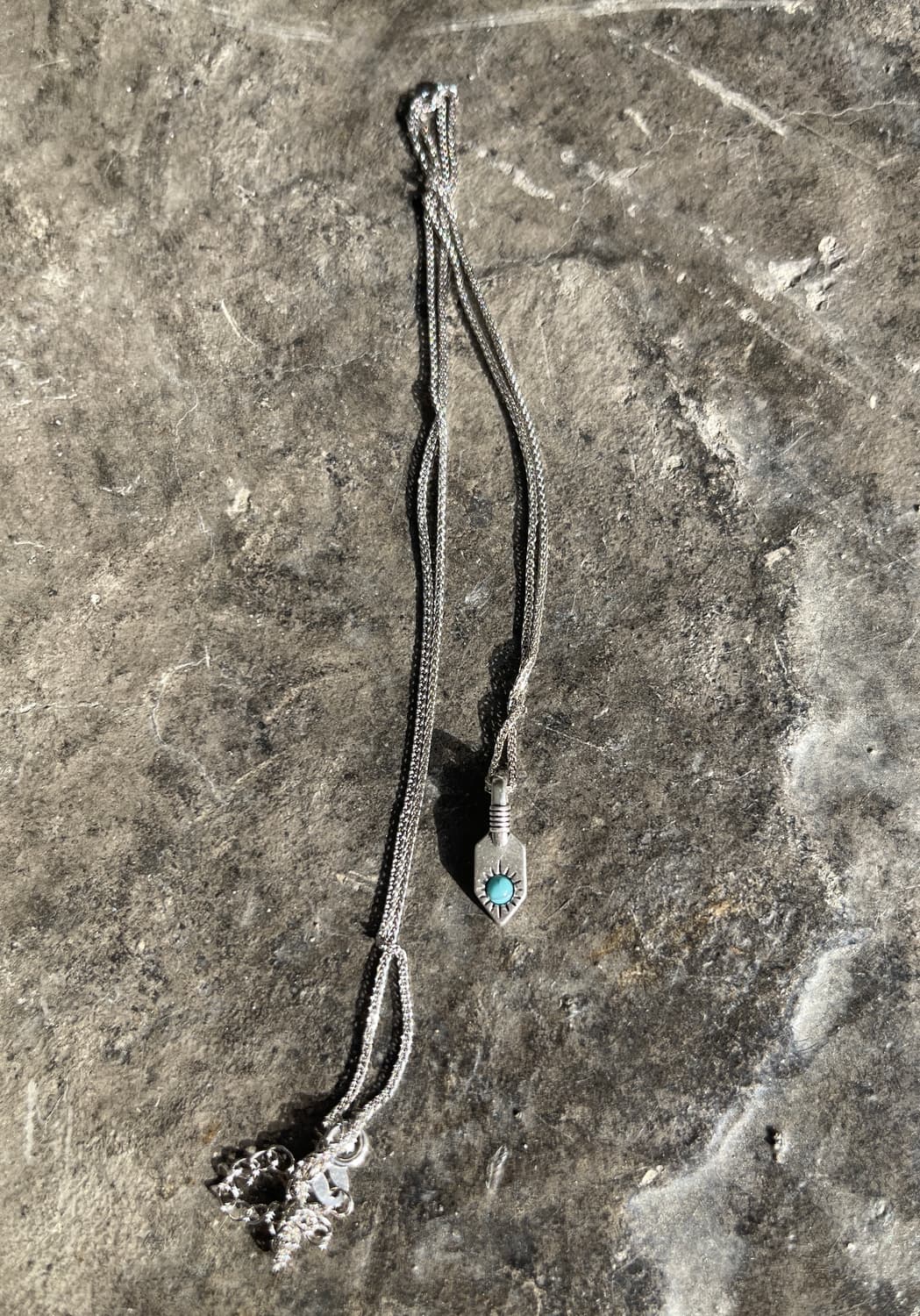 빈티지 터키석 팬던트 목걸이 (45+5cm) 상품이미지7