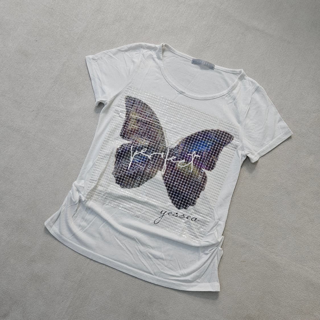 90 YESSEA 여성 스팽글 반팔티 0402Y 상품이미지1