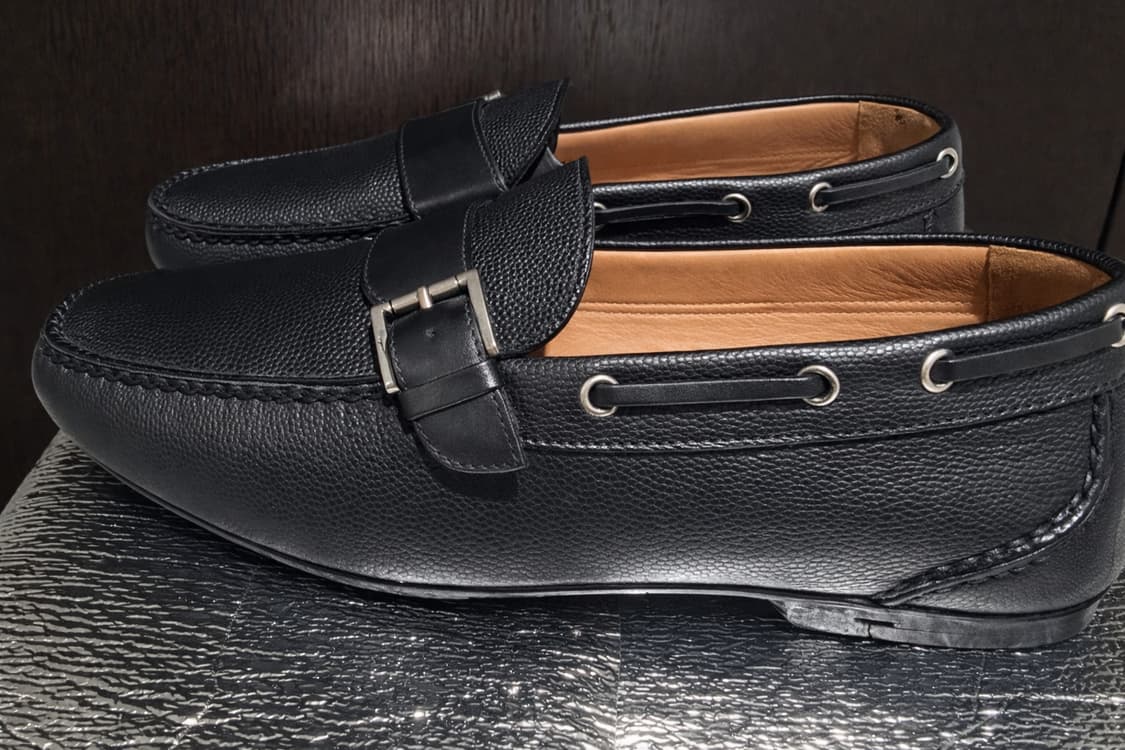 살바토레 페라가모 남성 블랙 가죽 로퍼 8½ 상품이미지3