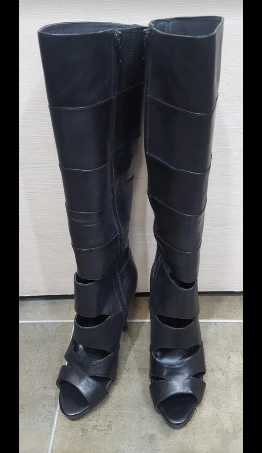 JESSI NEW YORK   엣지 가죽오픈부츠♡~ 상품이미지5