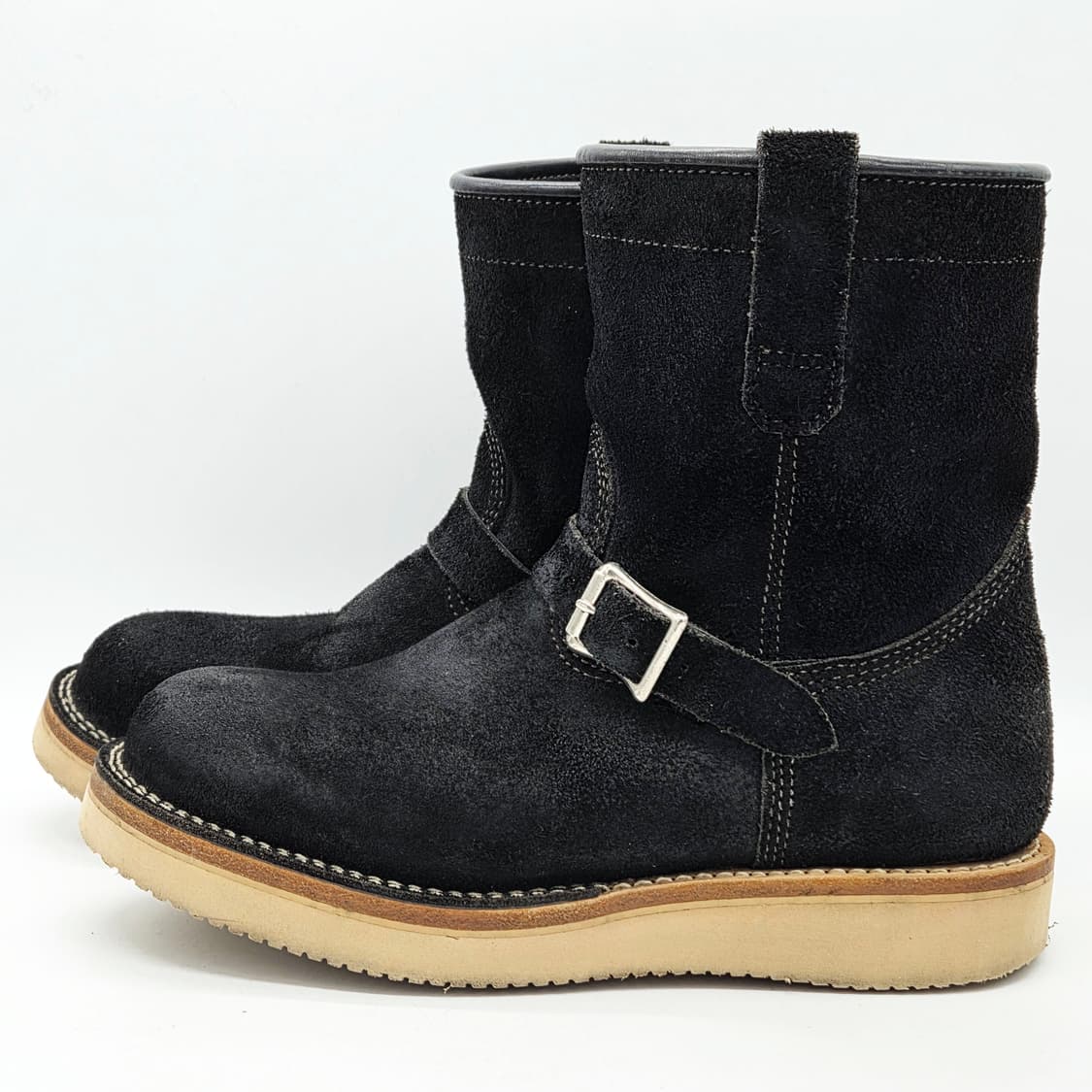 바이버그 스웨이드 숏 엔지니어드 부츠 블랙 (7) 상품이미지1