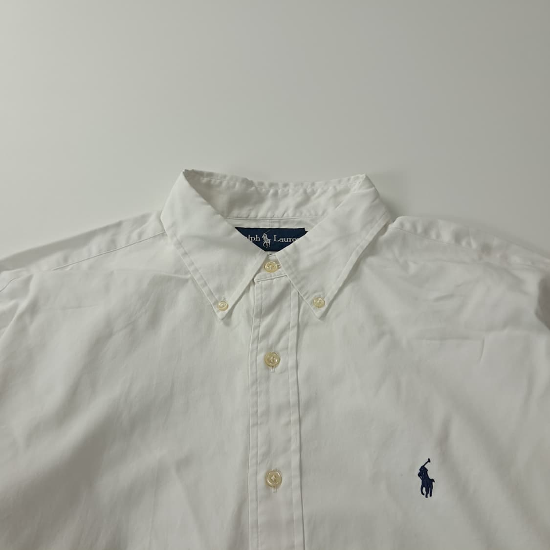 CK512 XL 폴로 90s 홍콩판 버튼다운 화이트 셔츠 남방 상품이미지2