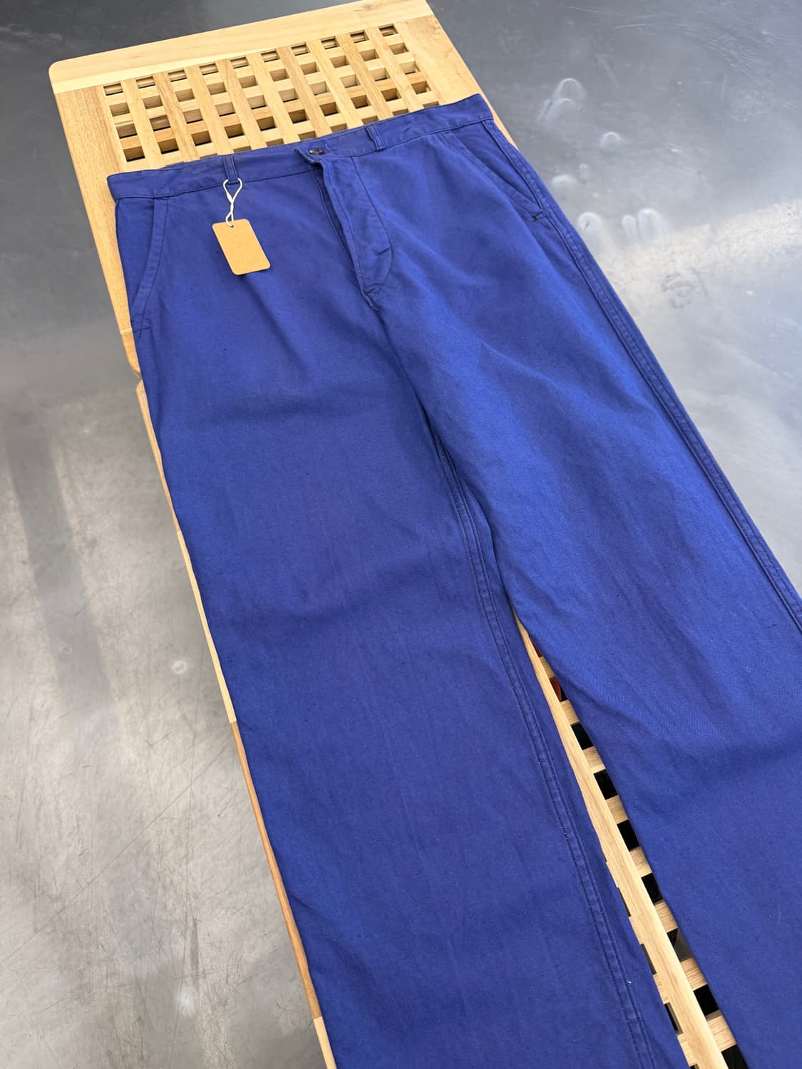 WASHED OLD VINTAGE PURPLE NAVY 프렌치워크팬츠 상품이미지5