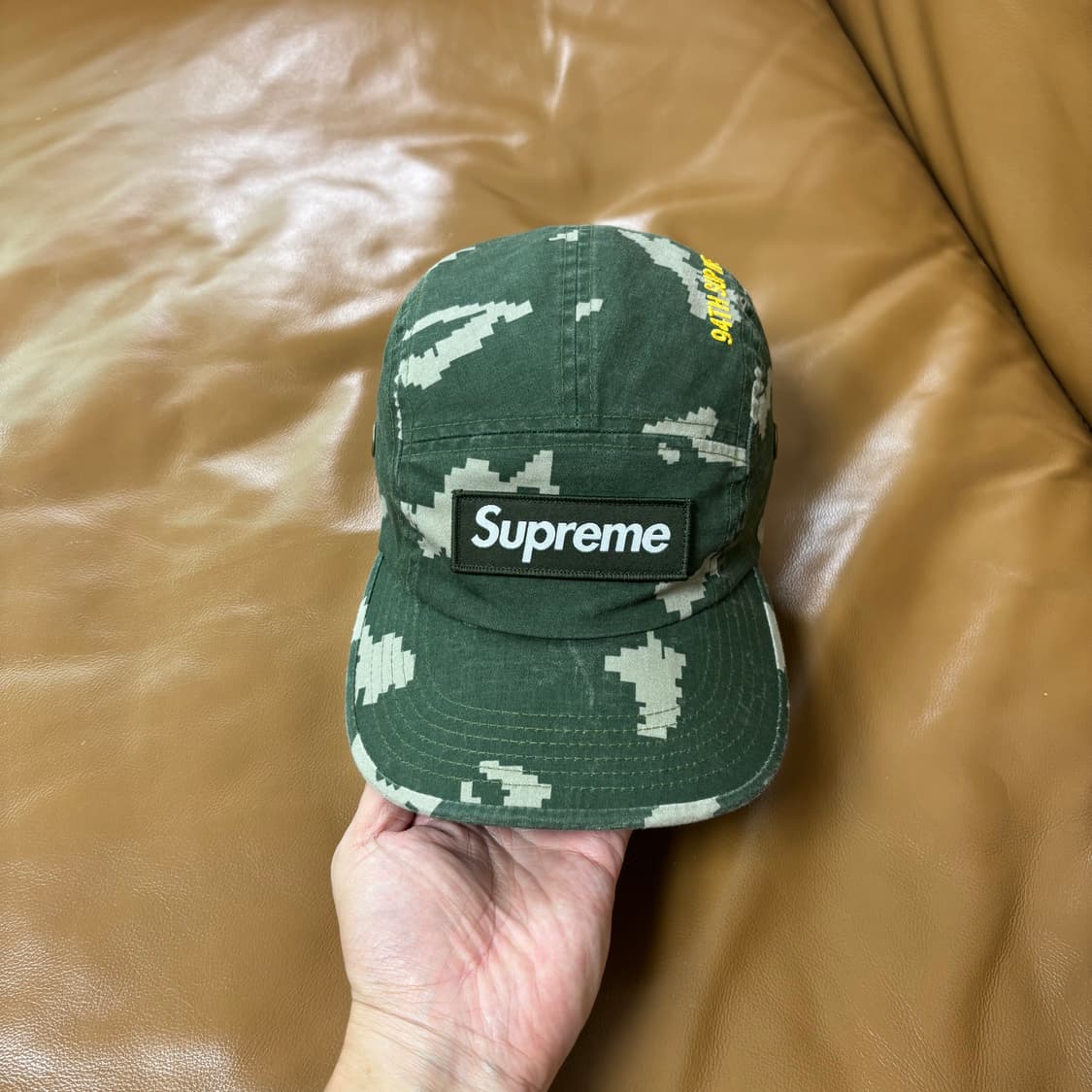 Supreme 슈프림 21fw 밀리터리 워시드 카모 카키 캠프캡 모자 상품이미지2