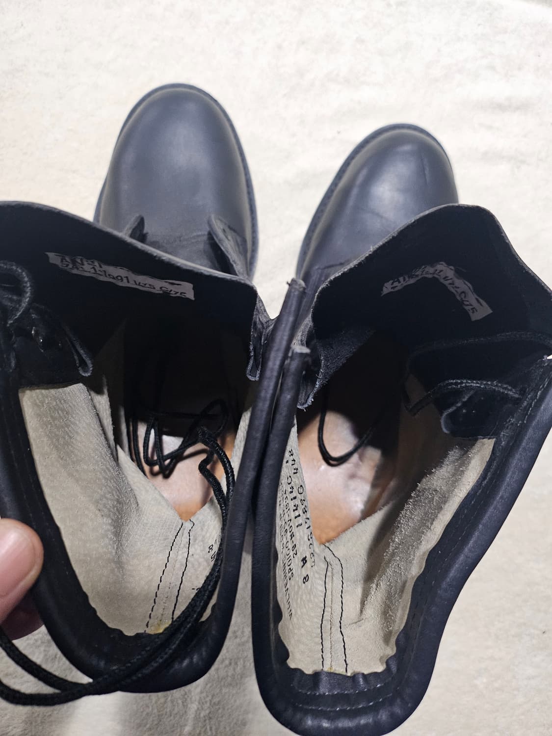 90s 미군오리지날 울버린 월드와이드 스틸토 컴뱃부츠신품8W 상품이미지7