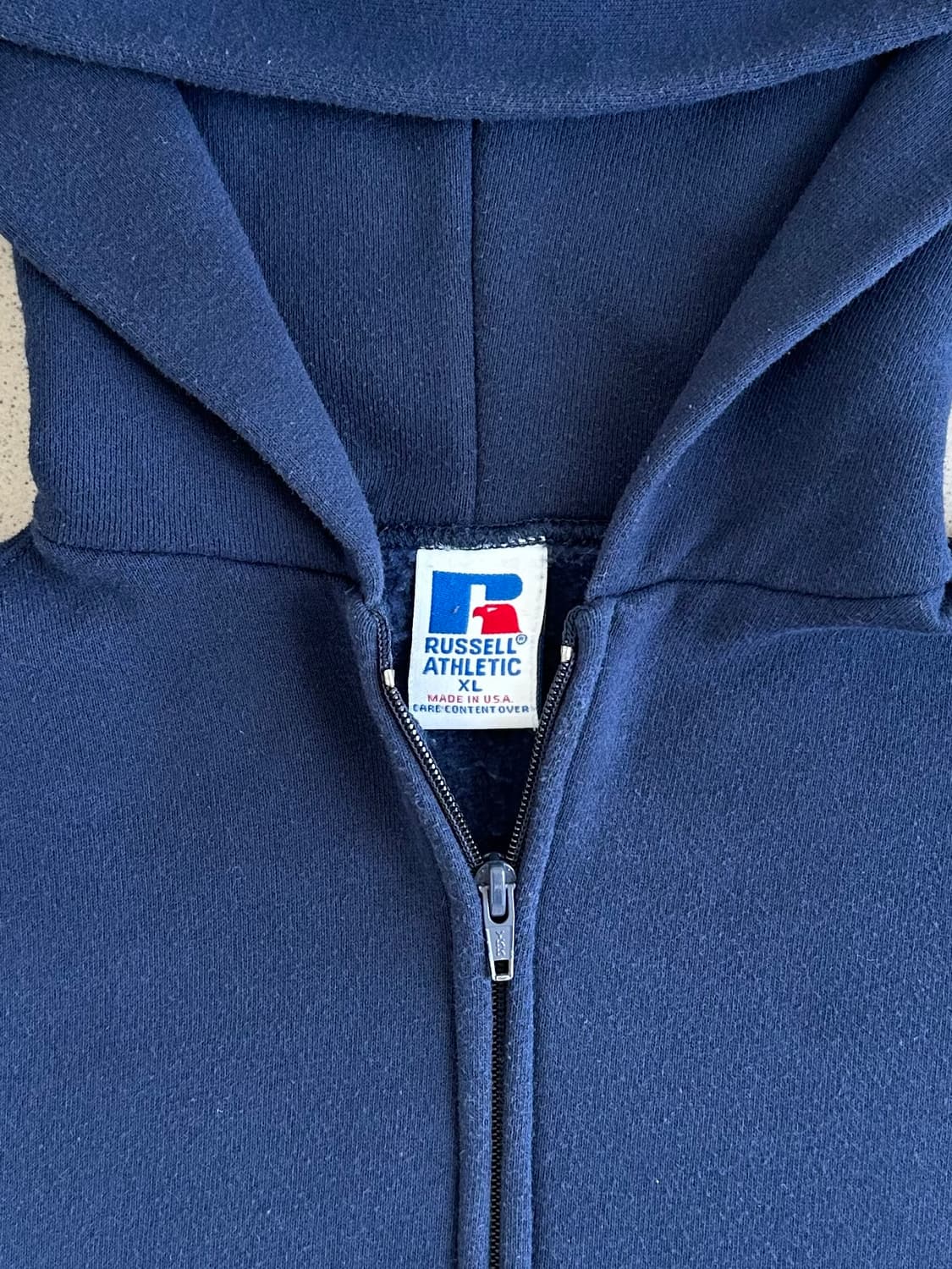 90s 빈티지 러셀 후드집업 네이비 XL USA 상품이미지6