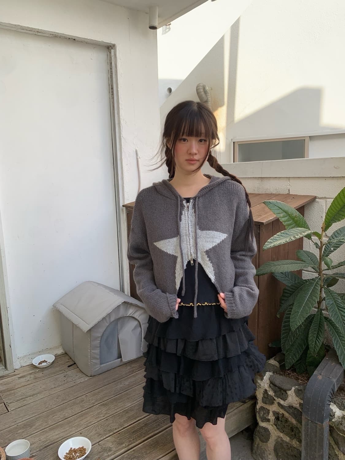 star.. knit zip-up 상품이미지1