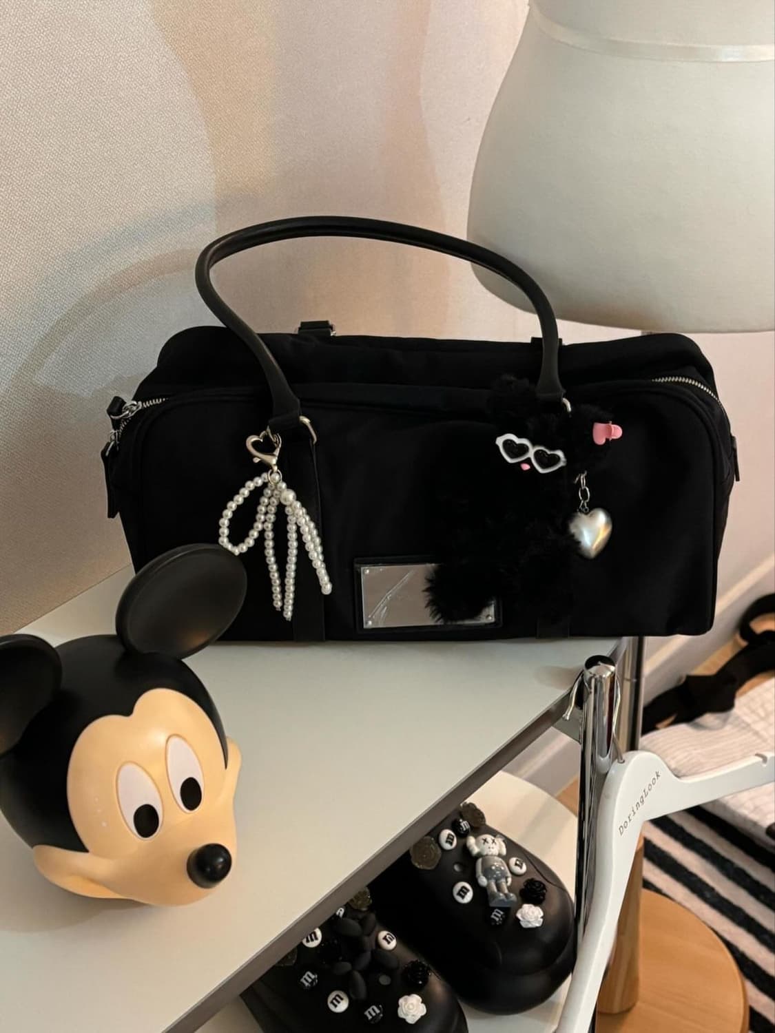 마뗑킴 스포트 토트백 블랙 상품이미지1