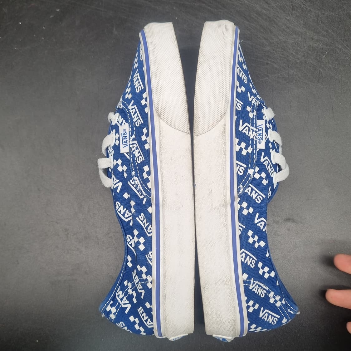 반스 어센틱 로고블루 여성 스니커즈230 상품이미지5