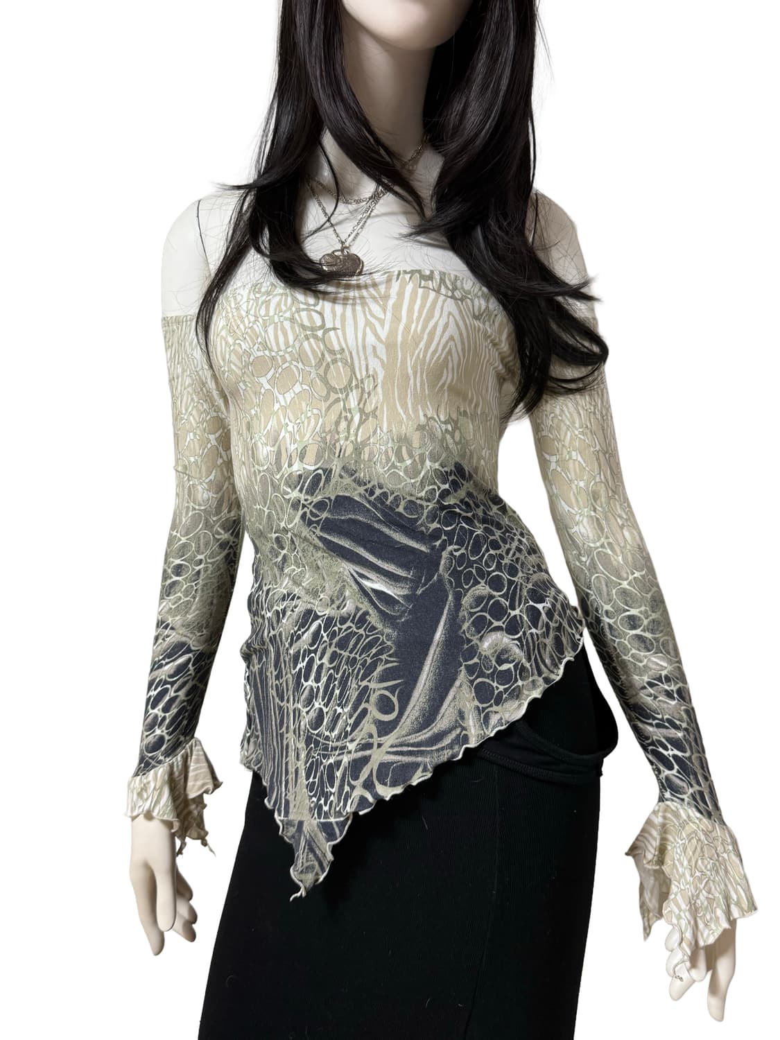 빈티지 오프숄더 탑 상품이미지5