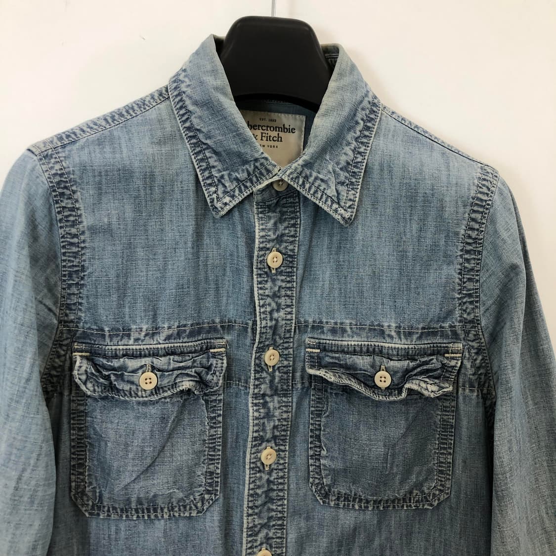 아베크롬비 샴브레이 데님셔츠 L 상품이미지2