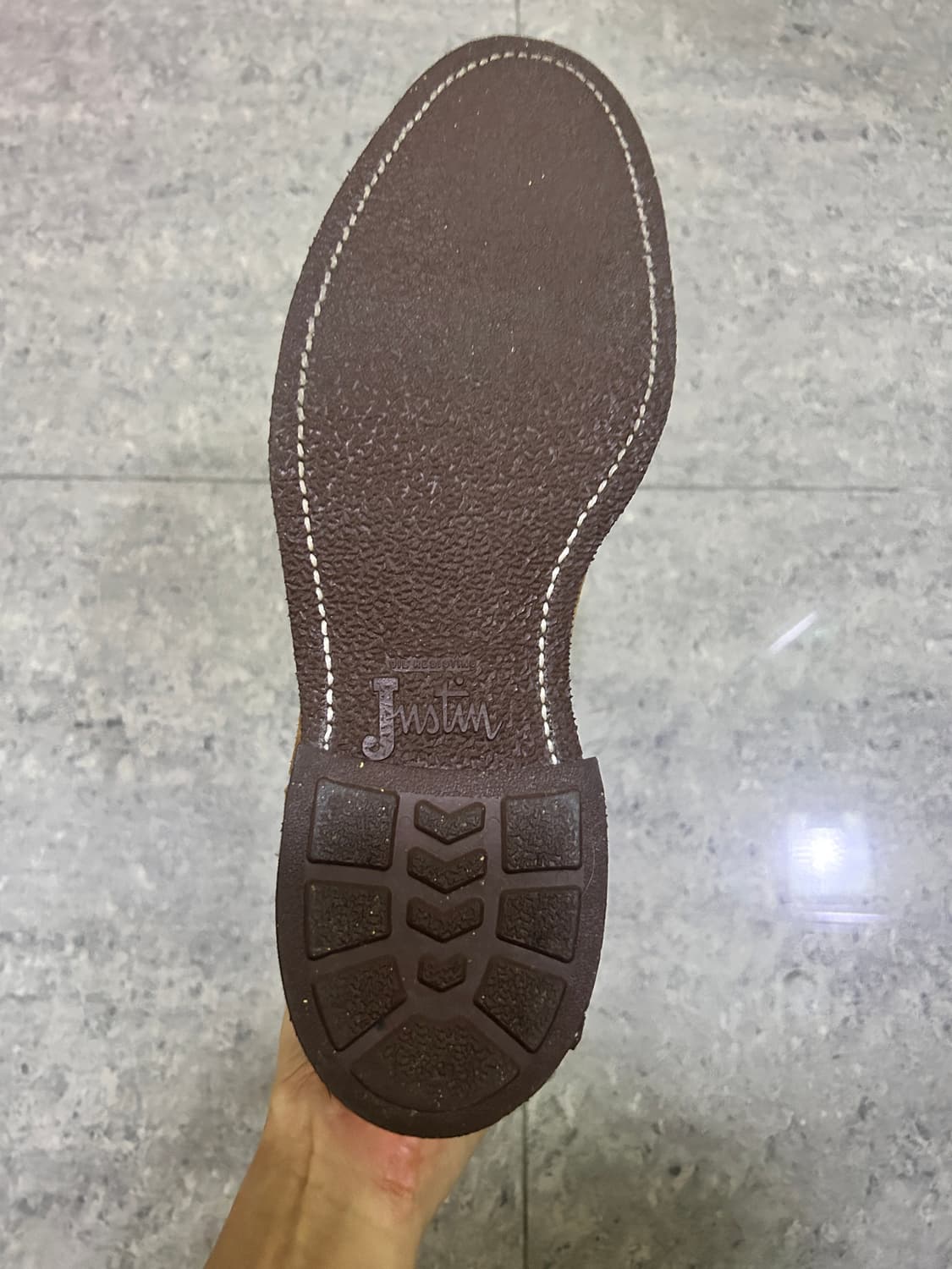 [285] 저스틴 러프아웃 스웨이드 웨스턴 카우보이 부츠 상품이미지5