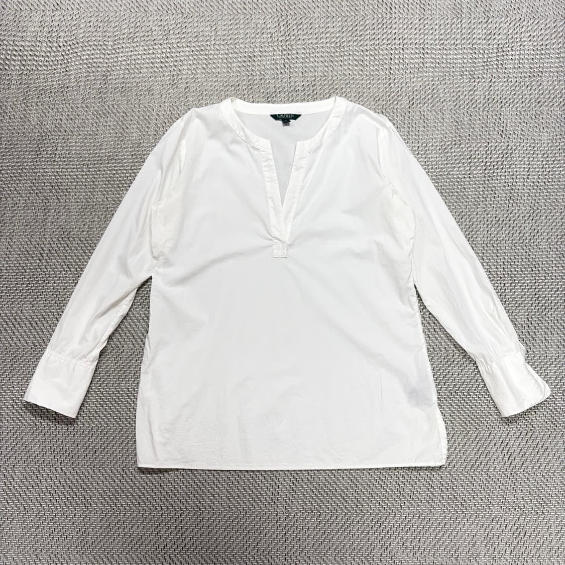 (M)로렌 화이트 오픈 블라우스 상품이미지1