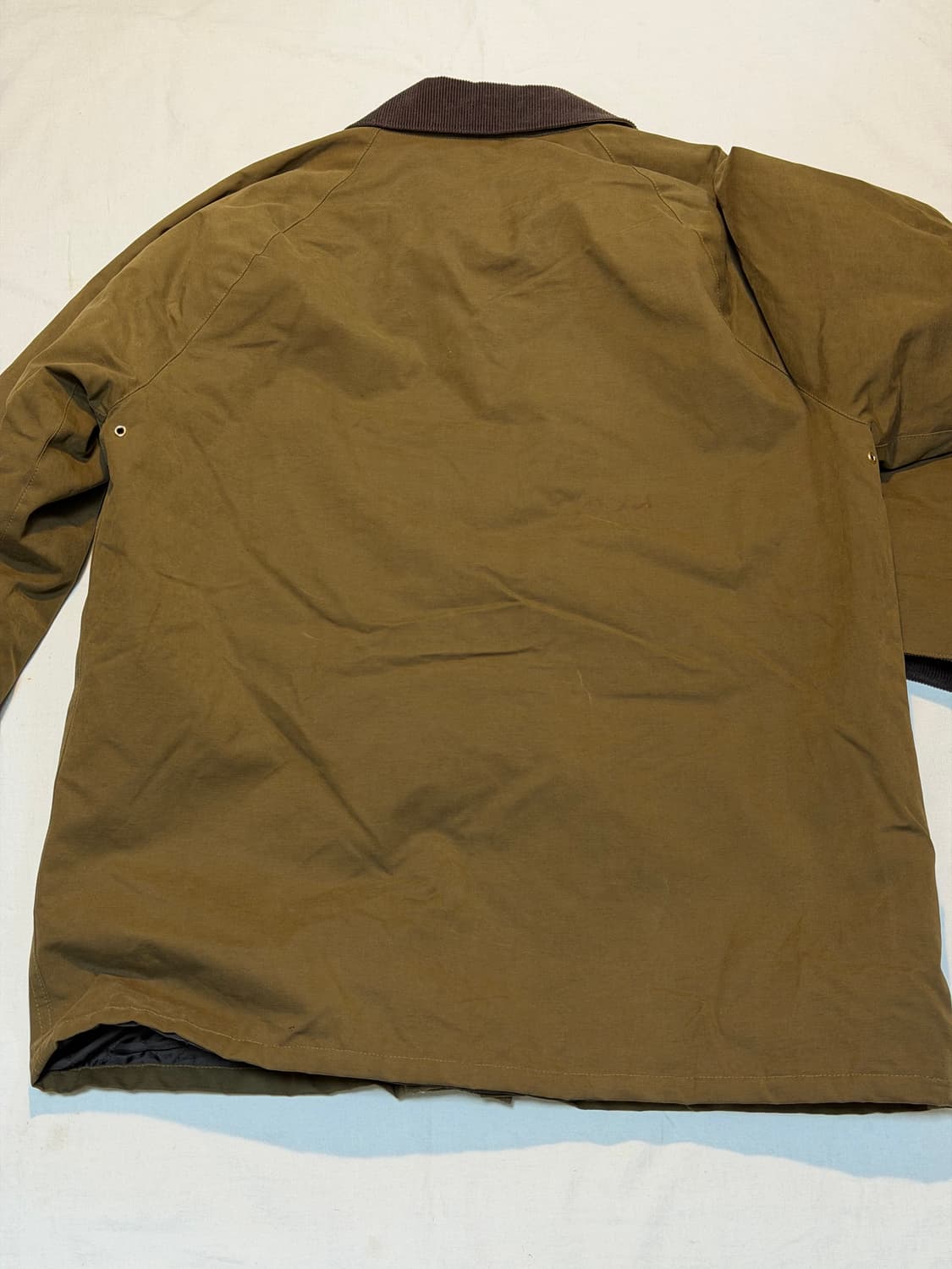 던스트 코듀로이 카라 코튼 헌팅 왁스자켓 카키 브라운 상품이미지2