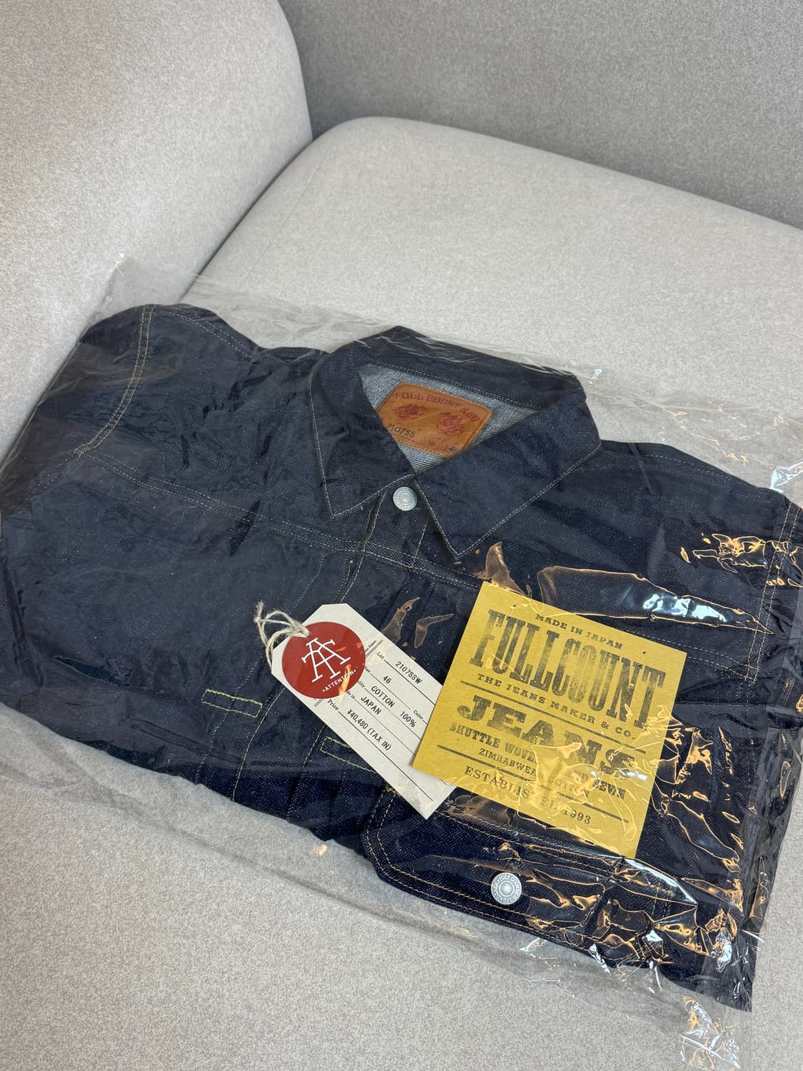 [46] 풀카운트 2107ssw 슈퍼스무스 원워시 타입원 상품이미지1