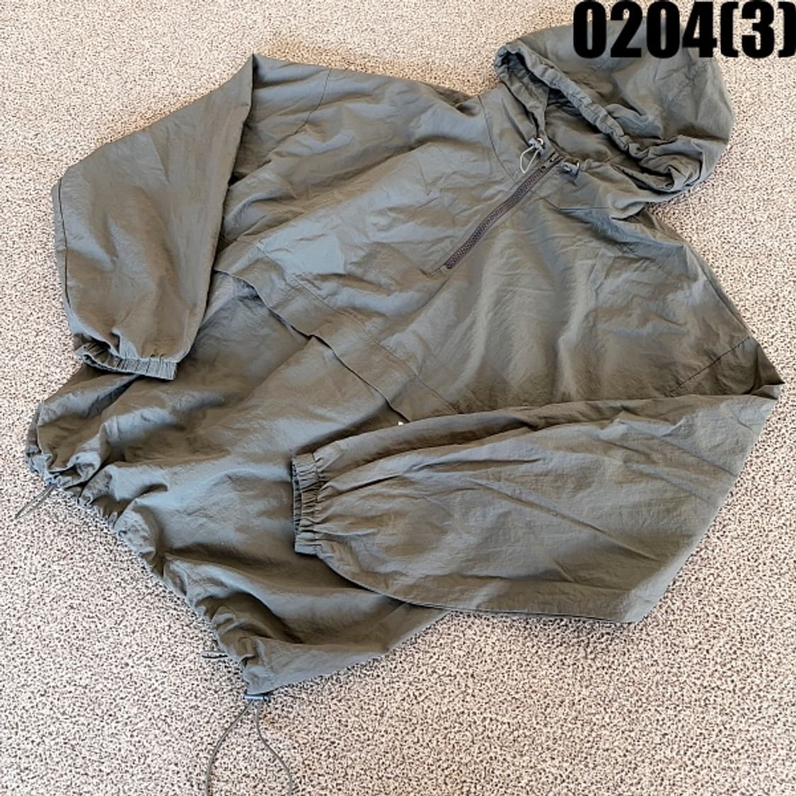 [L] 어반디타입 차콜 아노락 후드 바라막이 윈드브레이커 0204(3) 상품이미지1