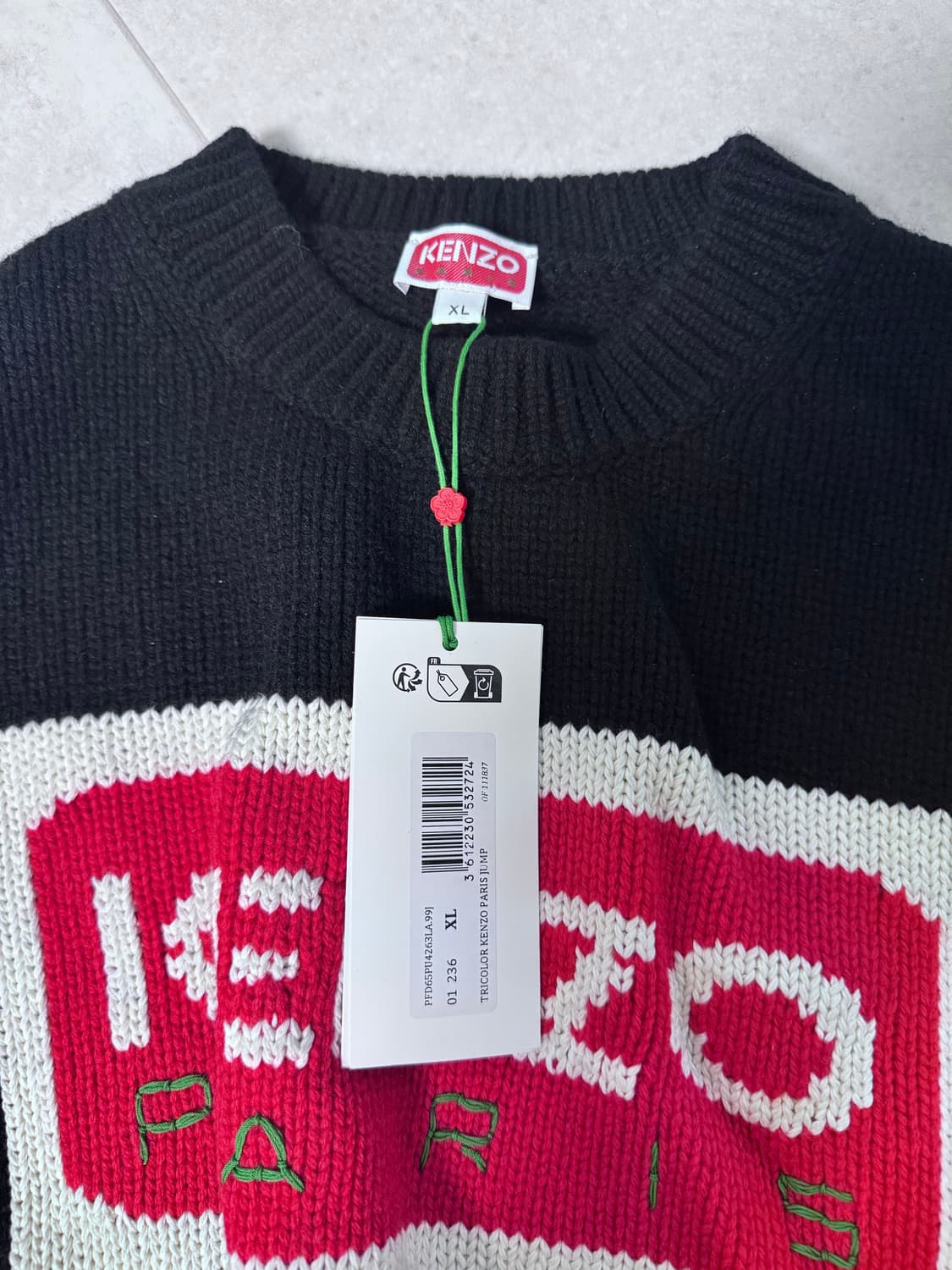 (새상품/xl) 겐조 울니트 블랙 XL 상품이미지2