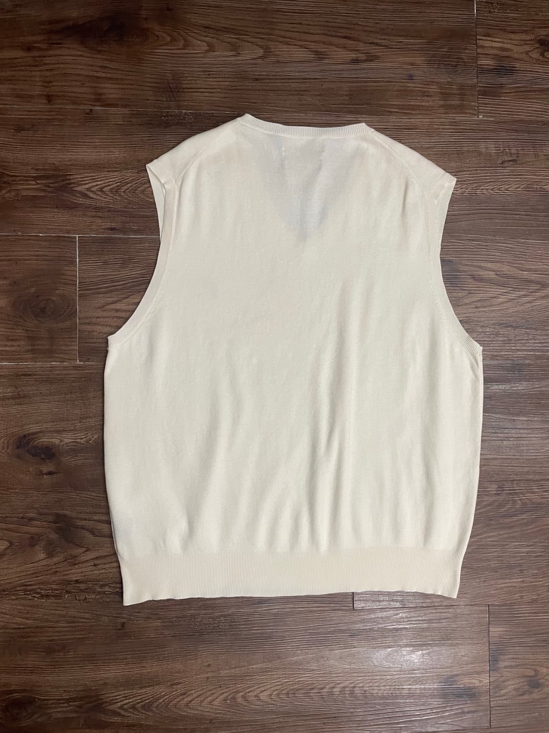 폴로 랄프로렌 피마코튼 니트 조끼 베스트 아이보리 상품이미지9