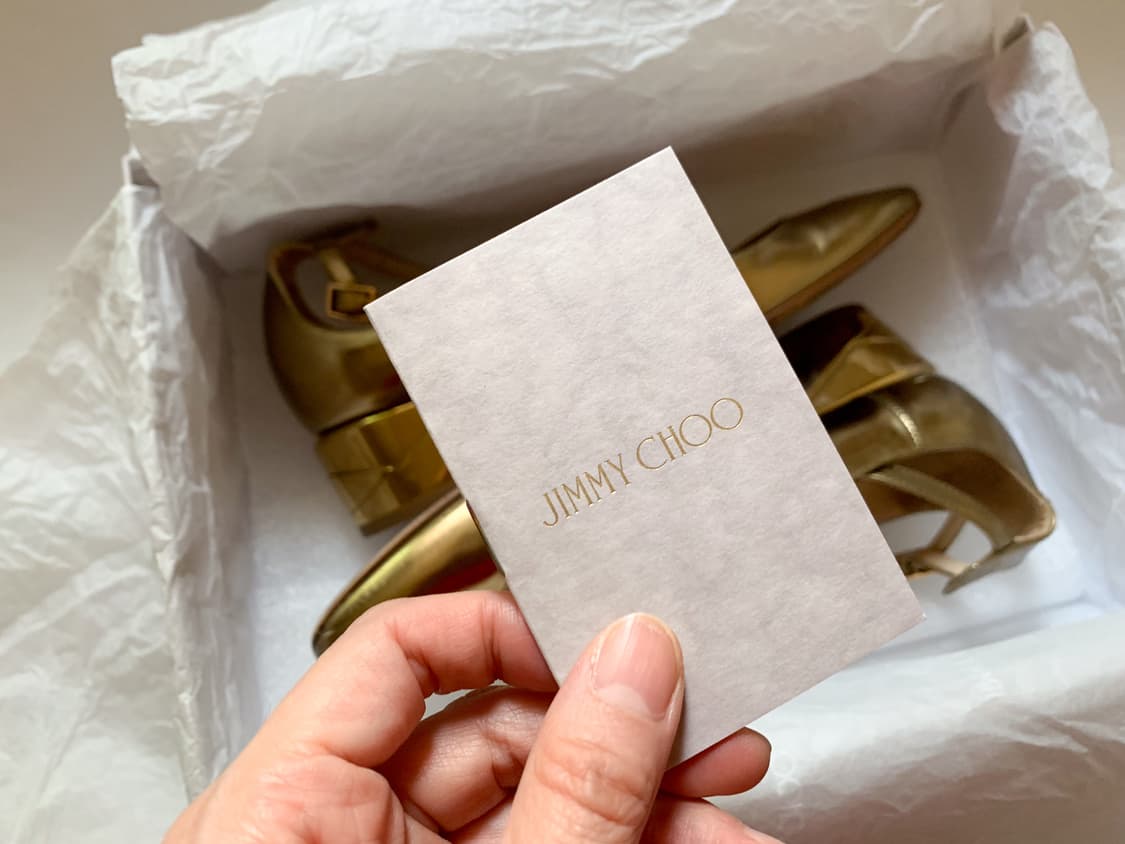 JIMMY CHOO 지미추 윌버 골드 메리제인 슈즈 EU37 상품이미지9