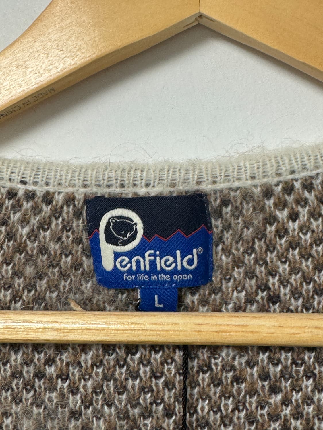 펜필드 모헤어 패턴 가디건 새상품 XXL 상품이미지8