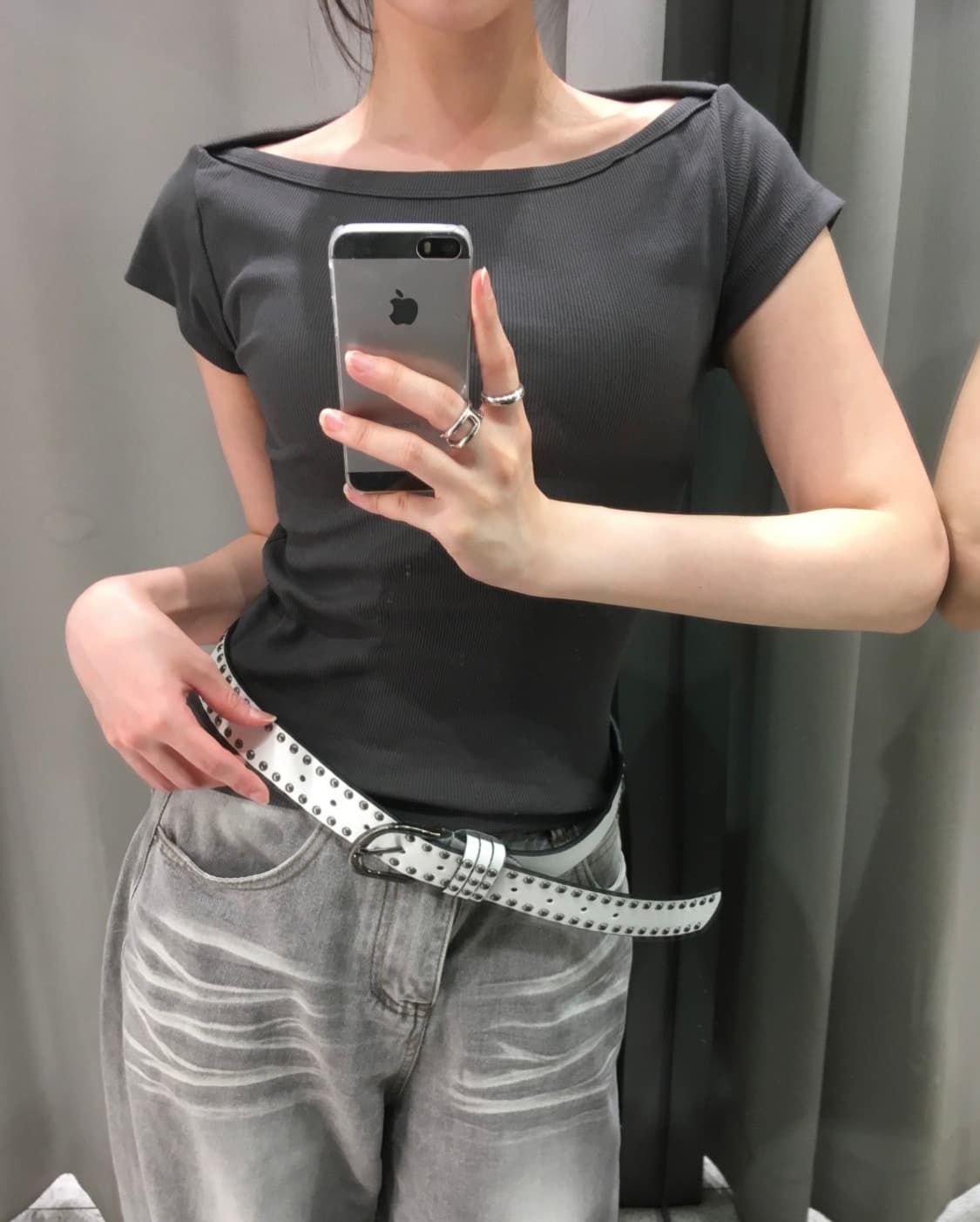 보트넥 반팔티 상품이미지1