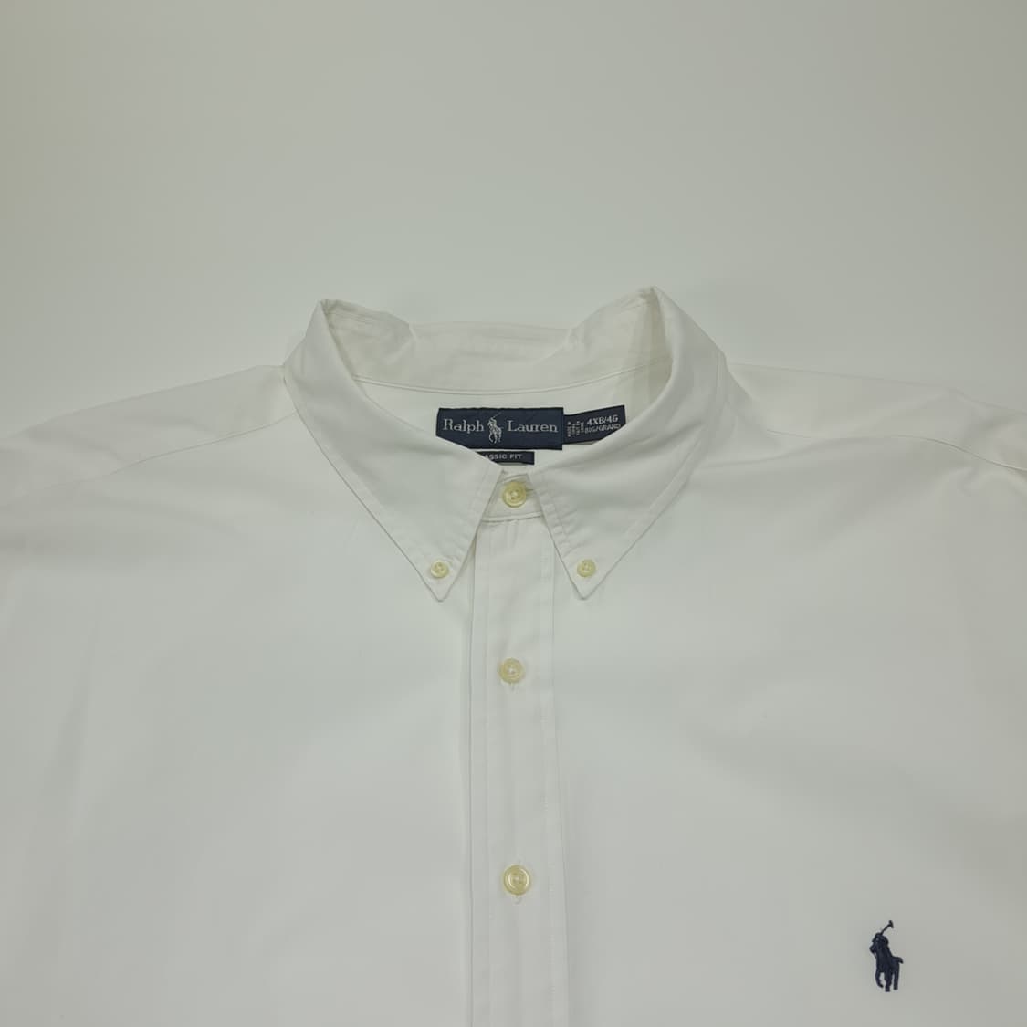 CL478 4XB 폴로 코튼 버튼다운 화이트 셔츠 남방 상품이미지2
