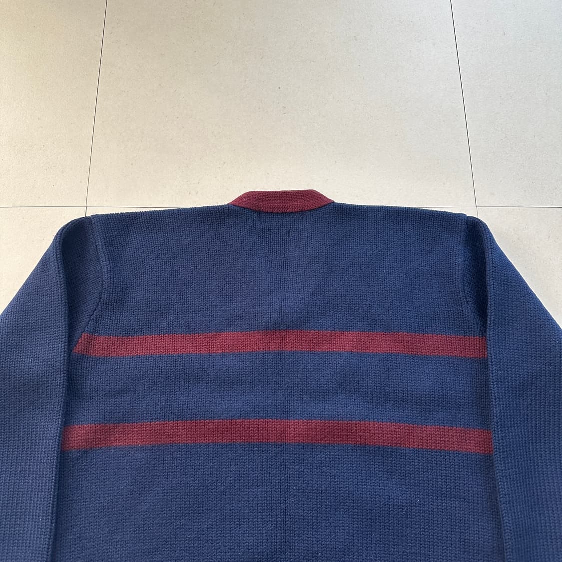 90s 빈티지 폴로 스포츠 울 100% 브이넥 스웨터 (105)  상품이미지8