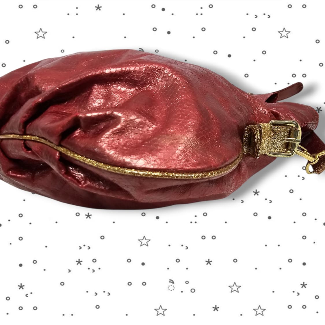 RHIZ LIZA 글리터 리본 금장 토트백 상품이미지5