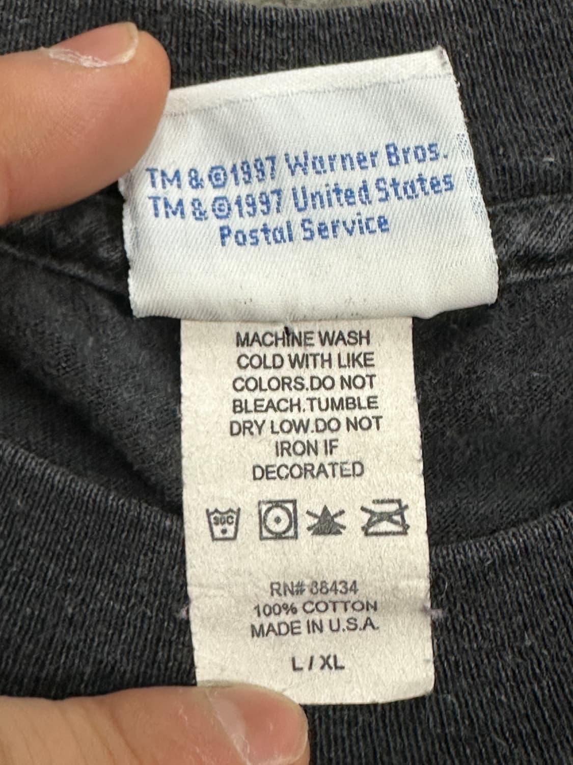 1997' 루니툰즈 카툰 티셔츠 XL 상품이미지5