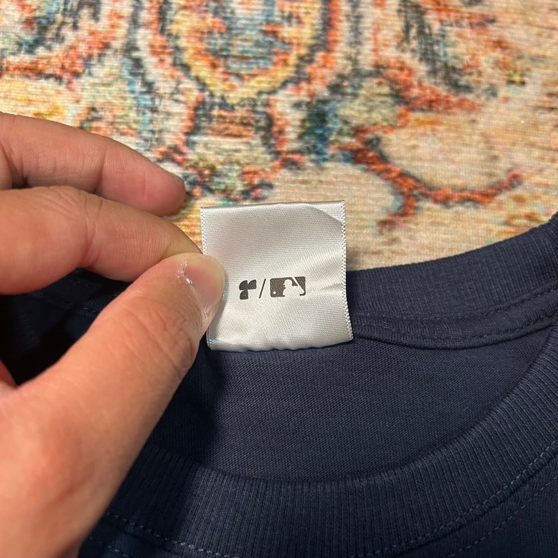 [L] 뉴욕 양키스 로고 반팔 상품이미지3