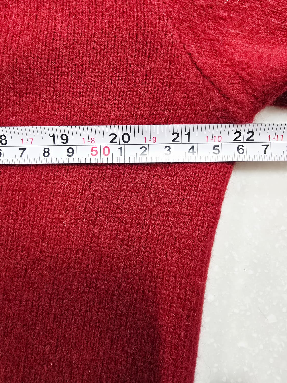 입생로랑 레드 카라넥 니트 올드스쿨 상품이미지8