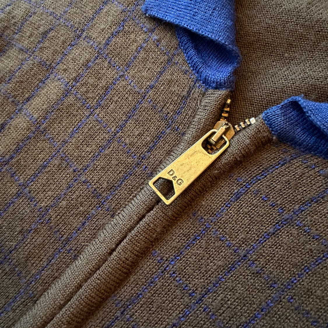 돌체 앤 가바나 체크 니트 집업 상품이미지4