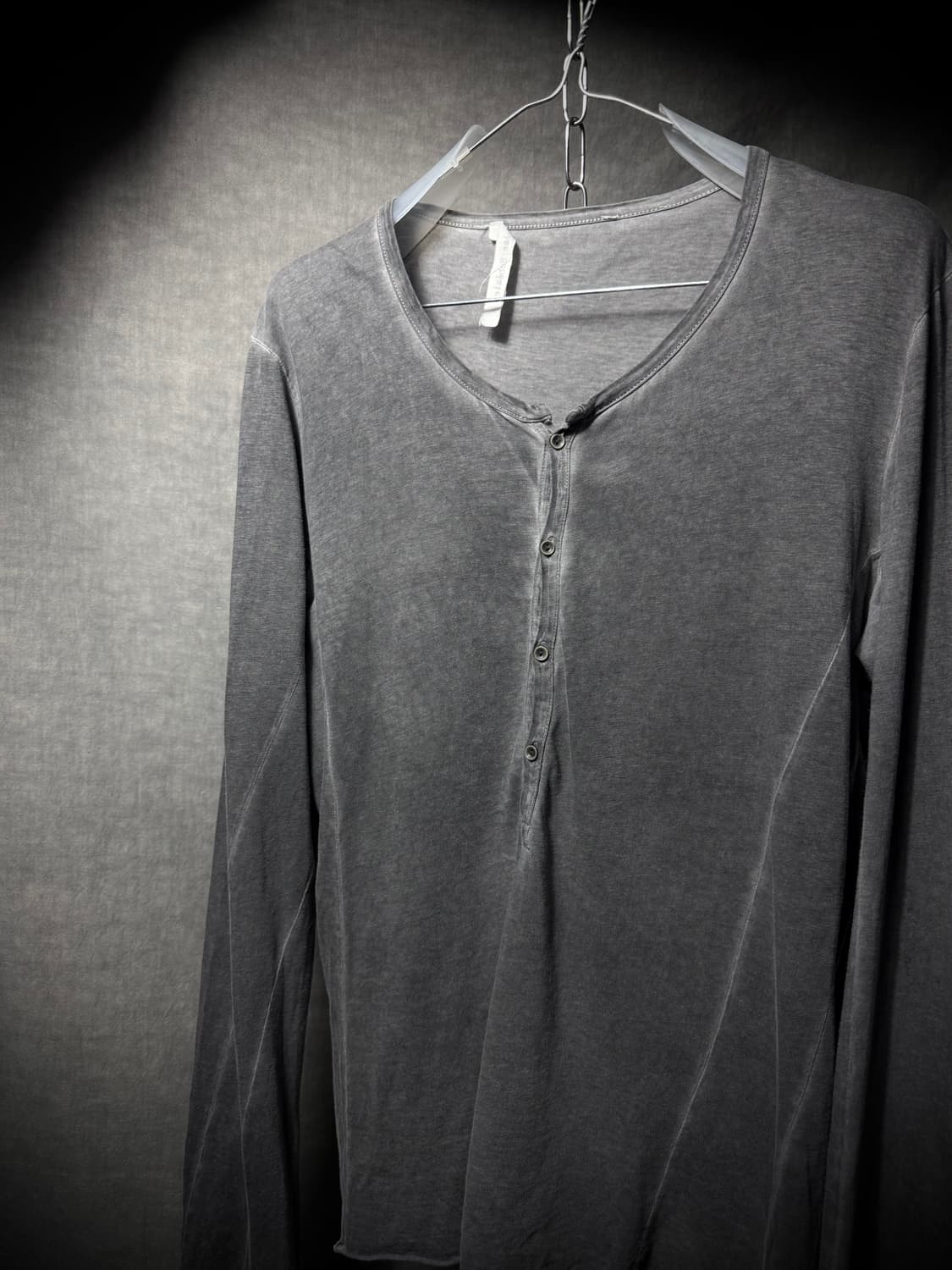 Poeme Bohemien Overdyed Henley Neck 상품이미지3