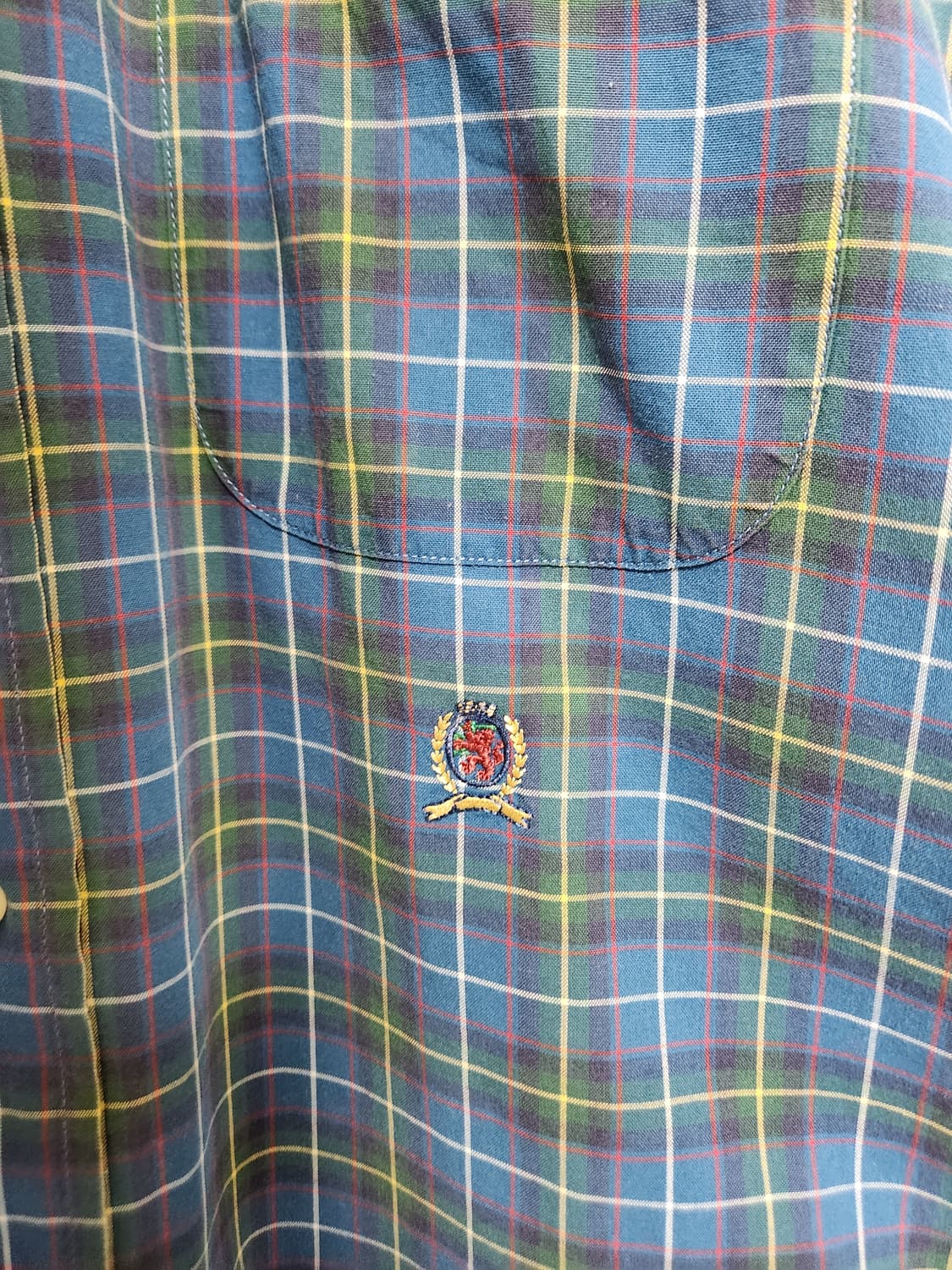 타미힐피거Tommy 코튼 체크 셔츠 M - S168 상품이미지5