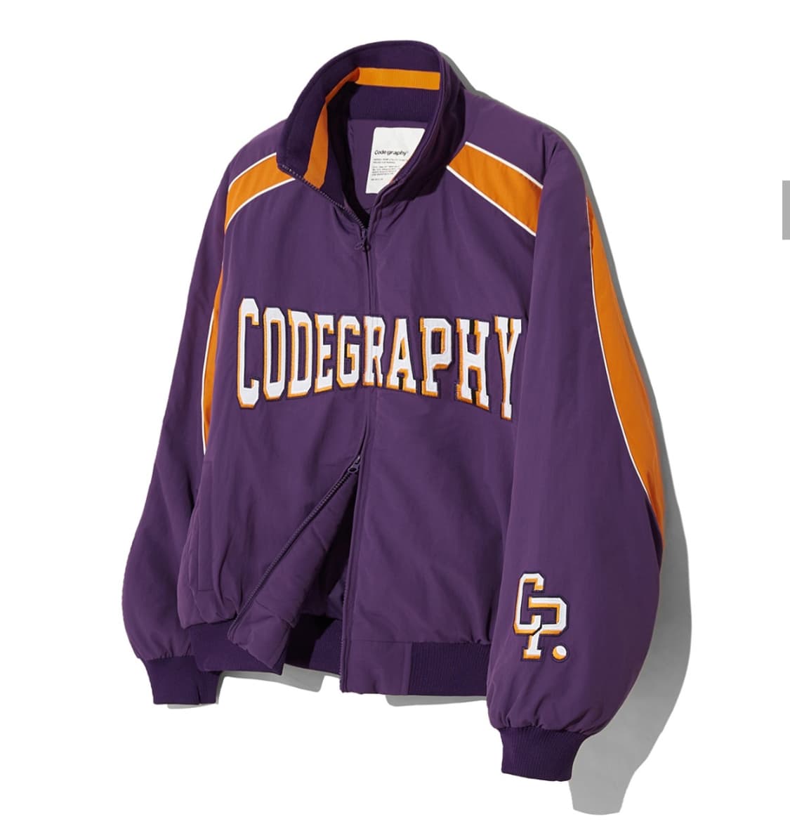 코드그라피 나일론 배색 나일론 점퍼 자켓 퍼플 L 상품이미지2