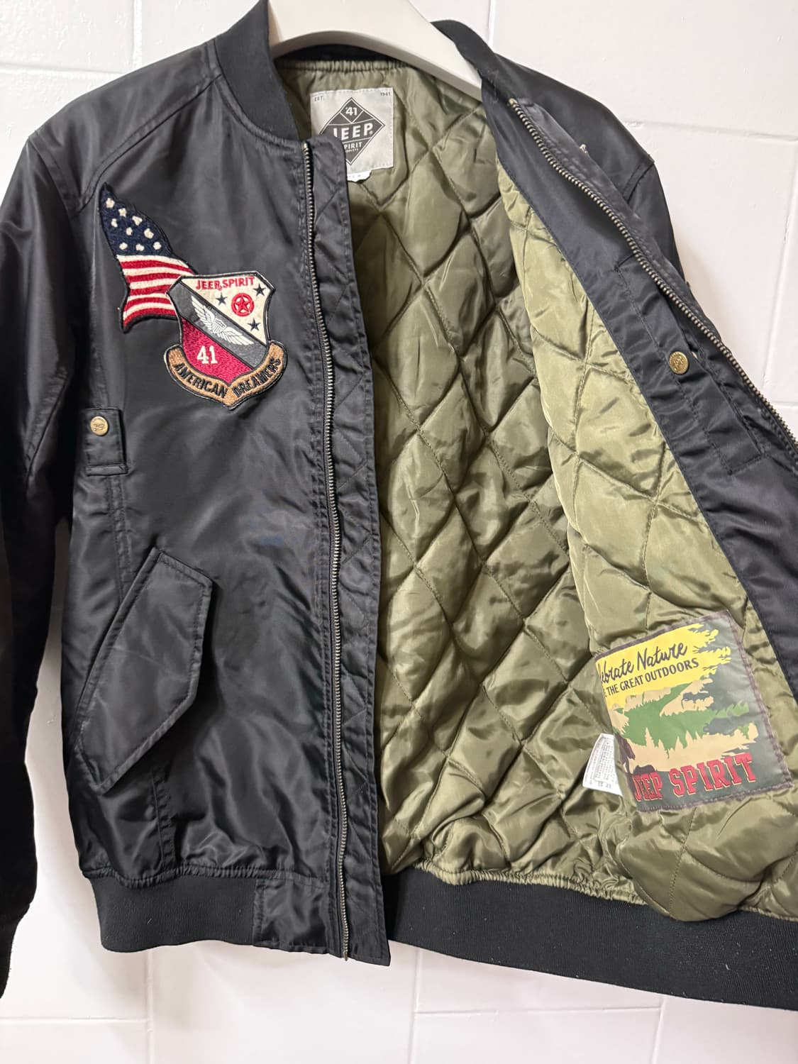 JEEP 패치 항공점퍼 상품이미지3