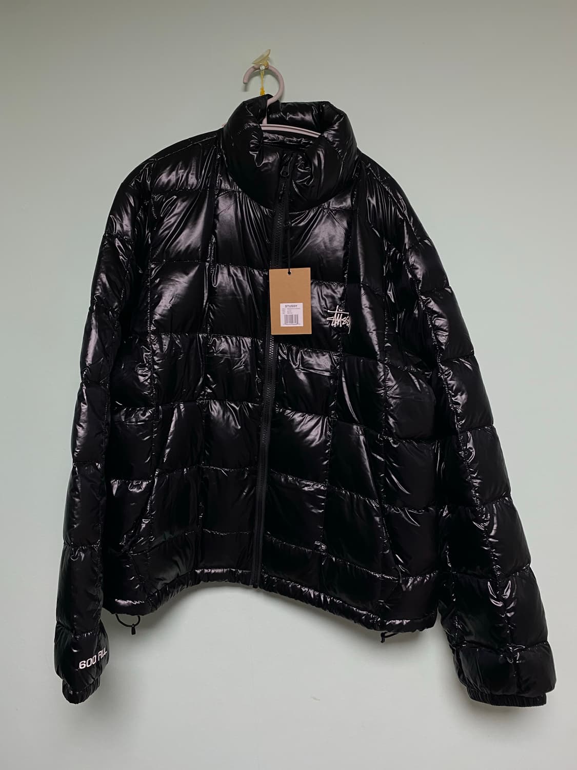 [M]스투시 미드웨이트 푸퍼 블랙 경량패딩 상품이미지4