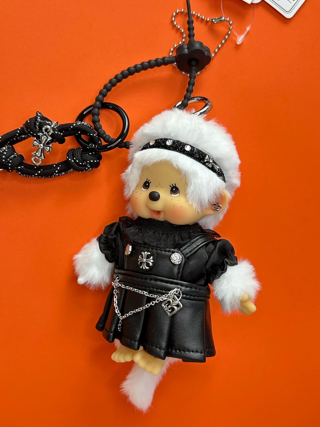 (12)정품몬치치🖤블랙레더원피스커스텀키링 상품이미지3