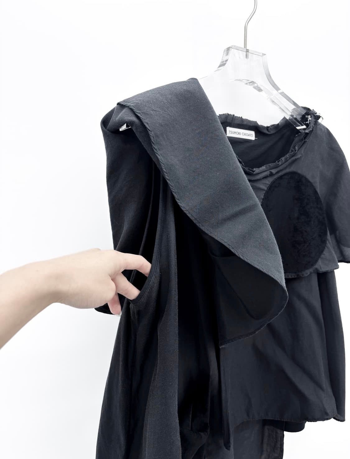츠모리치사토 Dot Layered Blouse 상품이미지6