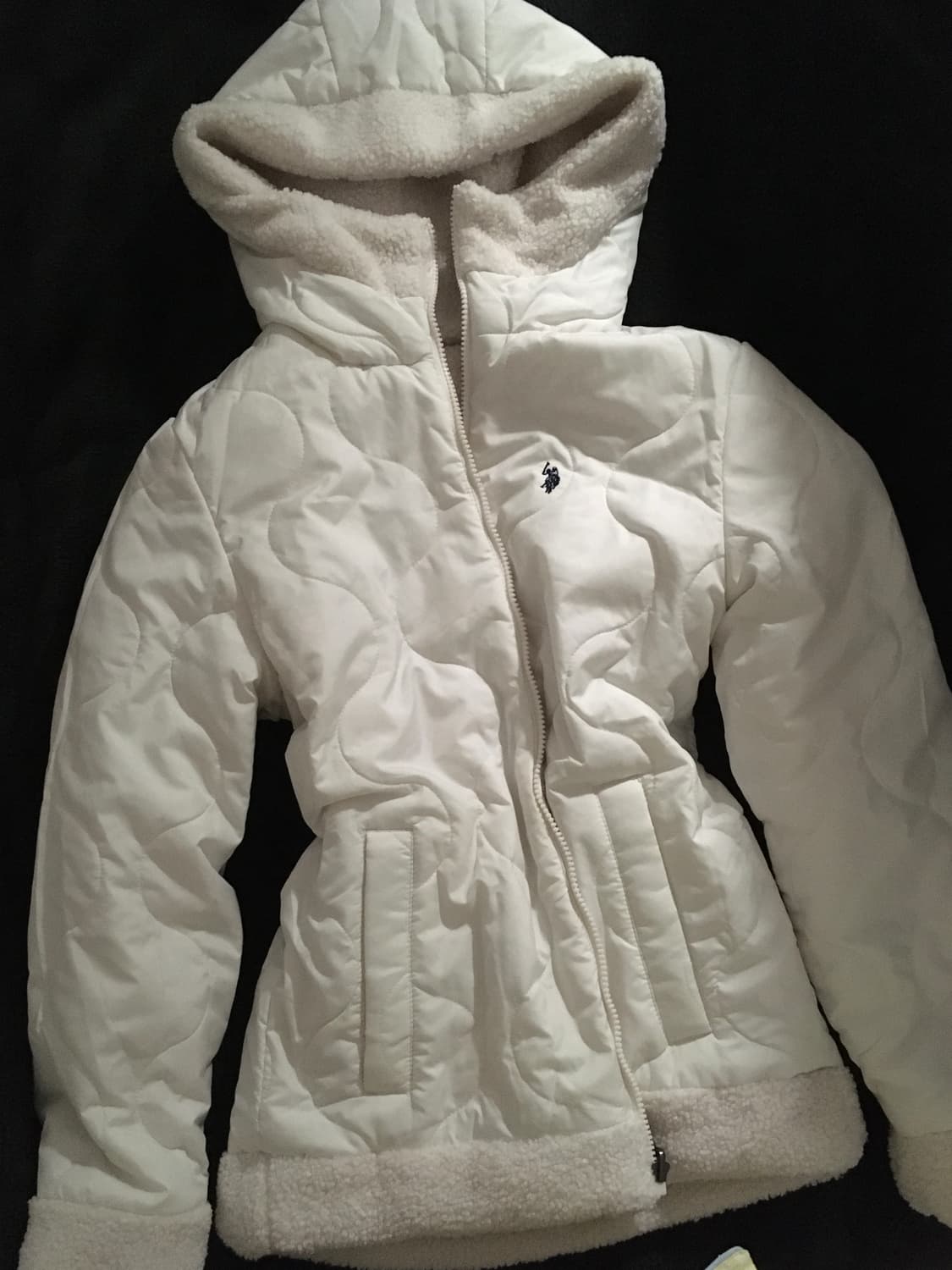 폴로 양털 리버시블 패딩 여성 상품이미지3